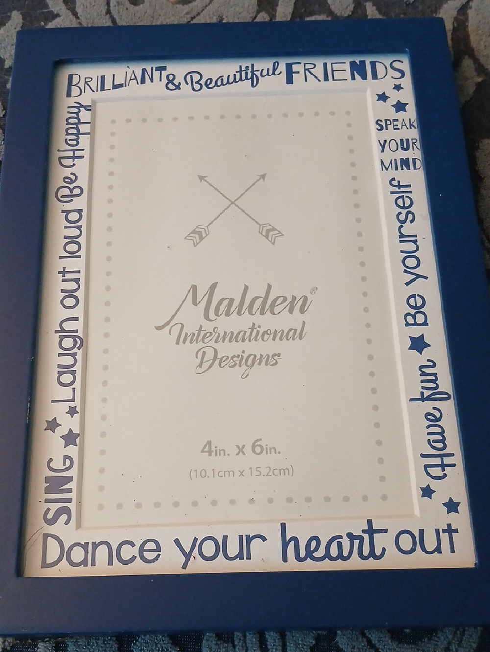 Malden Blue 'Dance Your Heart Out' Decorative Photo Frame